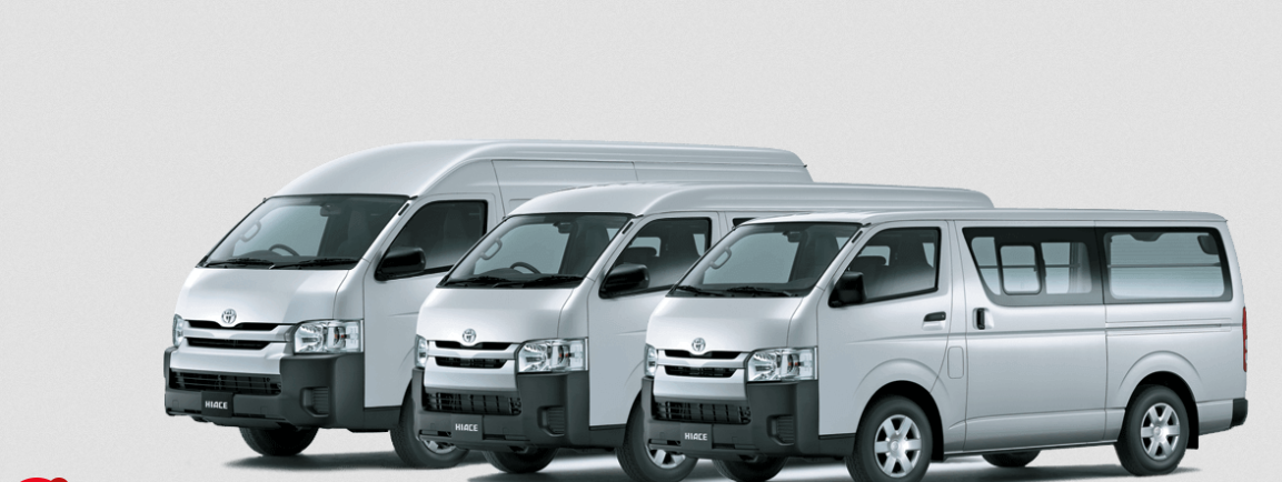 Toyota Hiace, we deliver as many as possible